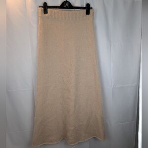 Herskind Elegant Cream Mohair Knit Skirt Size S In EUC